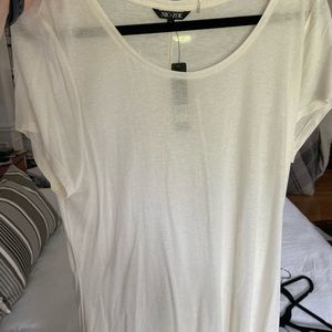 Nic and Zoe XL shimmer ivory tunic top NWT